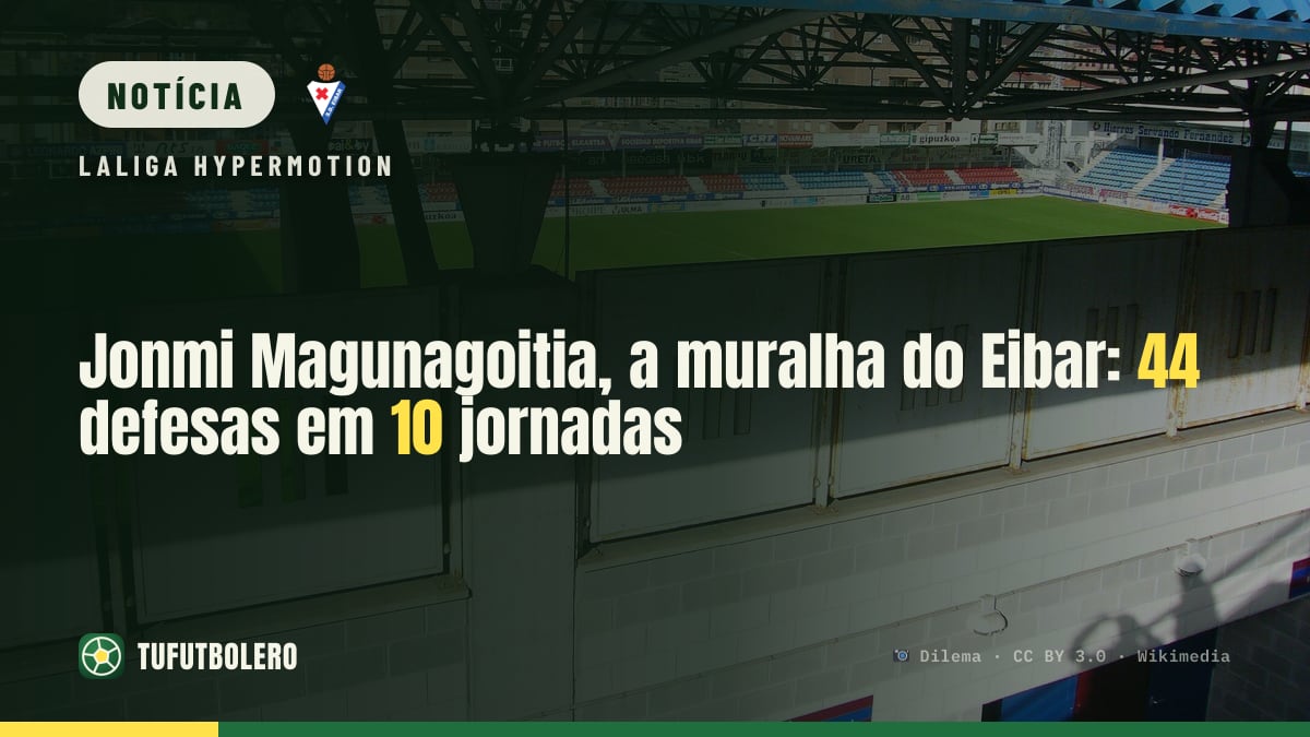 Jonmi Magunagoitia, a muralha do Eibar: 44 defesas em 10 jornadas