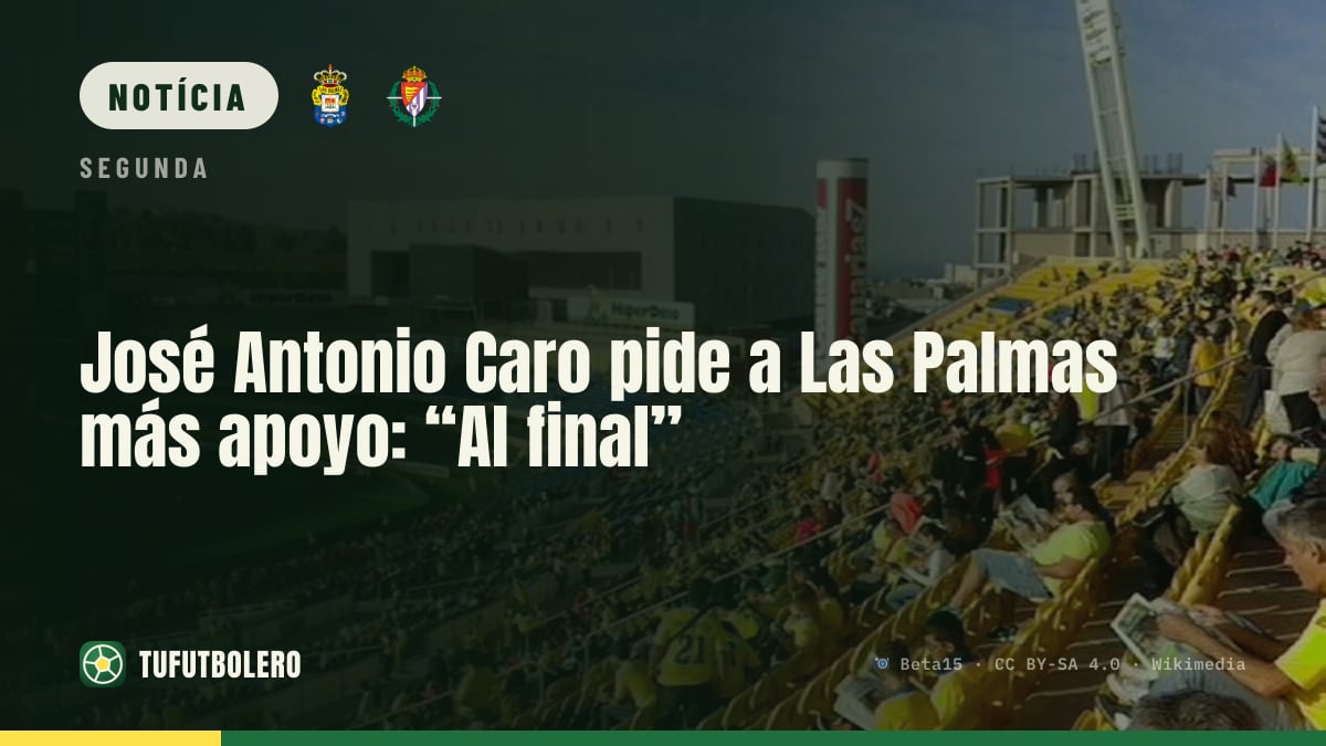 José Antonio Caro pede mais apoio dos adeptos: “No fim”