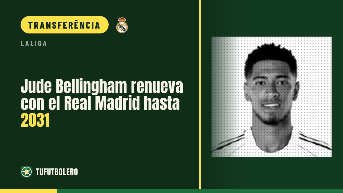 Jude Bellingham renova com o Real Madrid até 2031