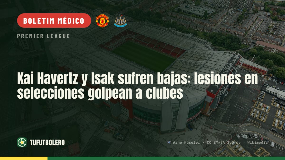Kai Havertz e Isak entre os lesionados após baixas nas seleções