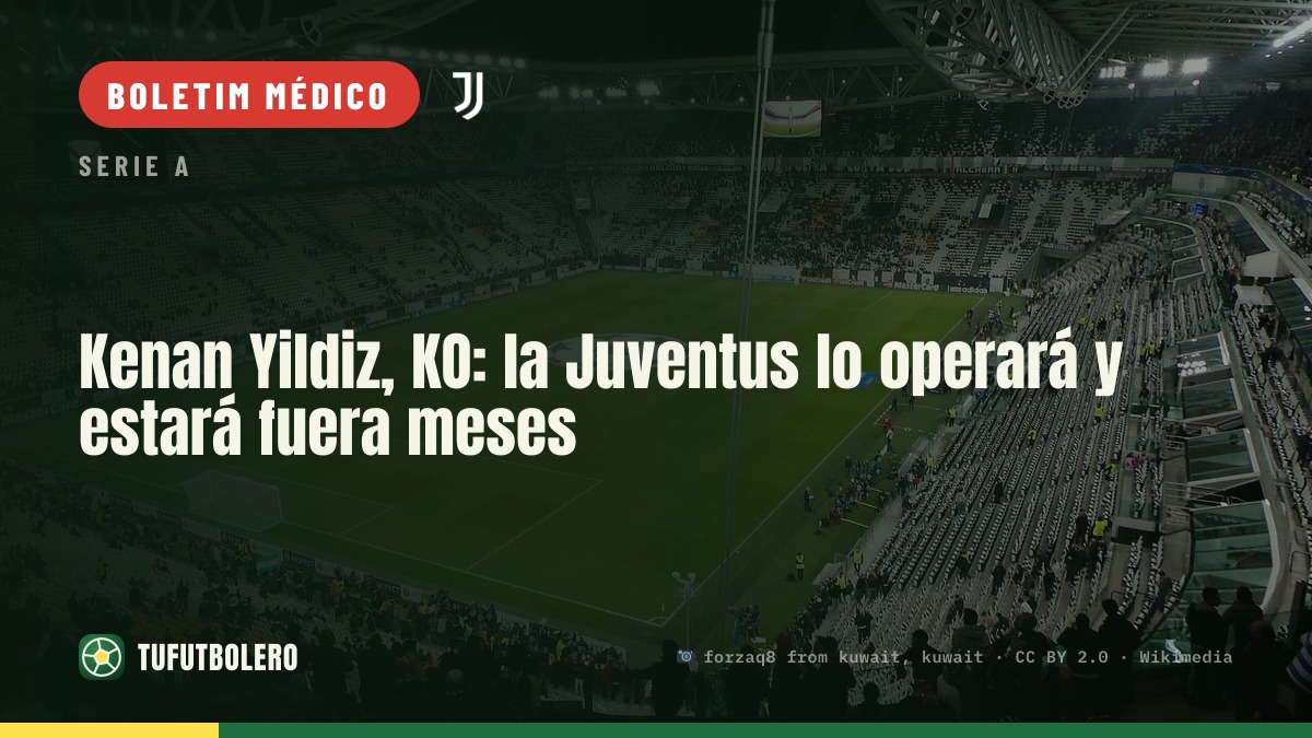 Kenan Yildiz fica fora: a Juventus vai operar e deve perder meses