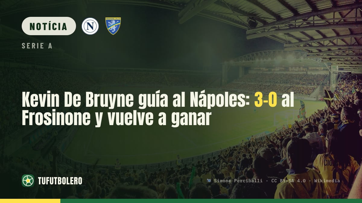 Kevin De Bruyne brilha e o Nápoles vence o Frosinone por 3-0