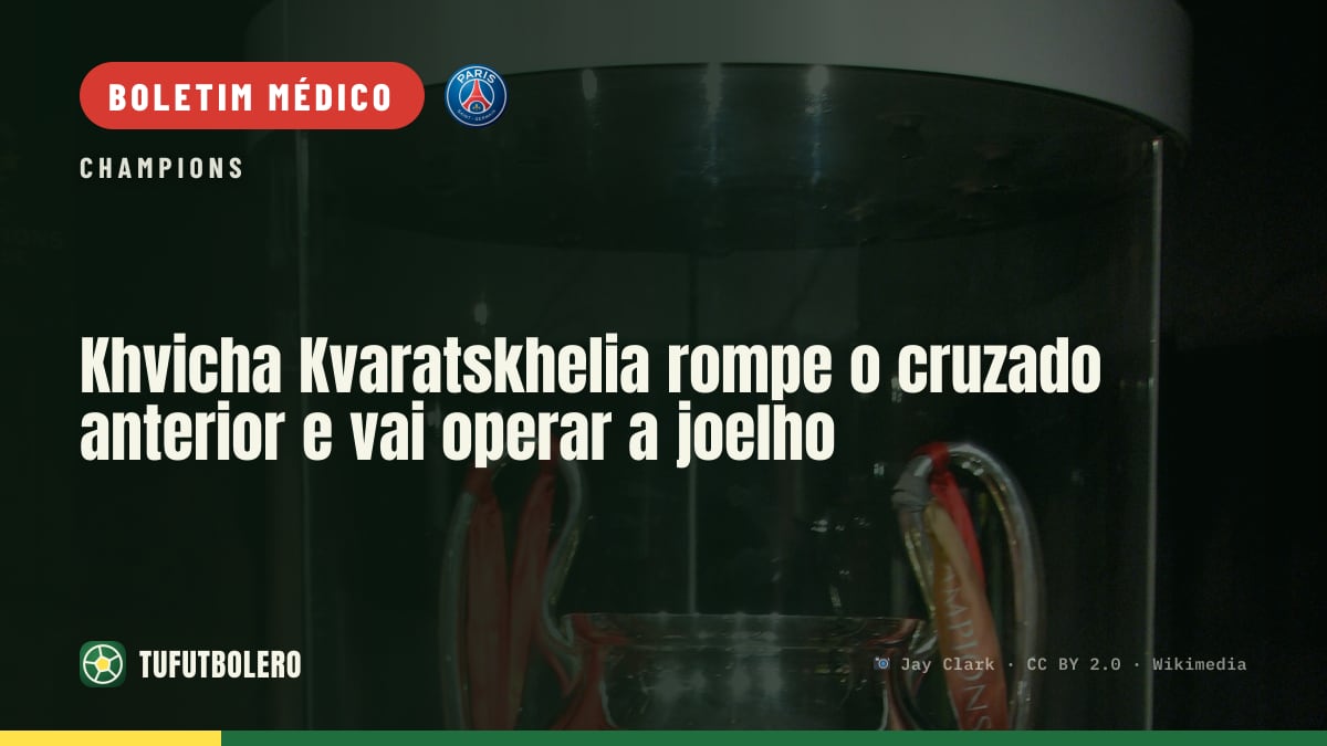Khvicha Kvaratskhelia rompe o cruzado anterior e vai operar a joelho