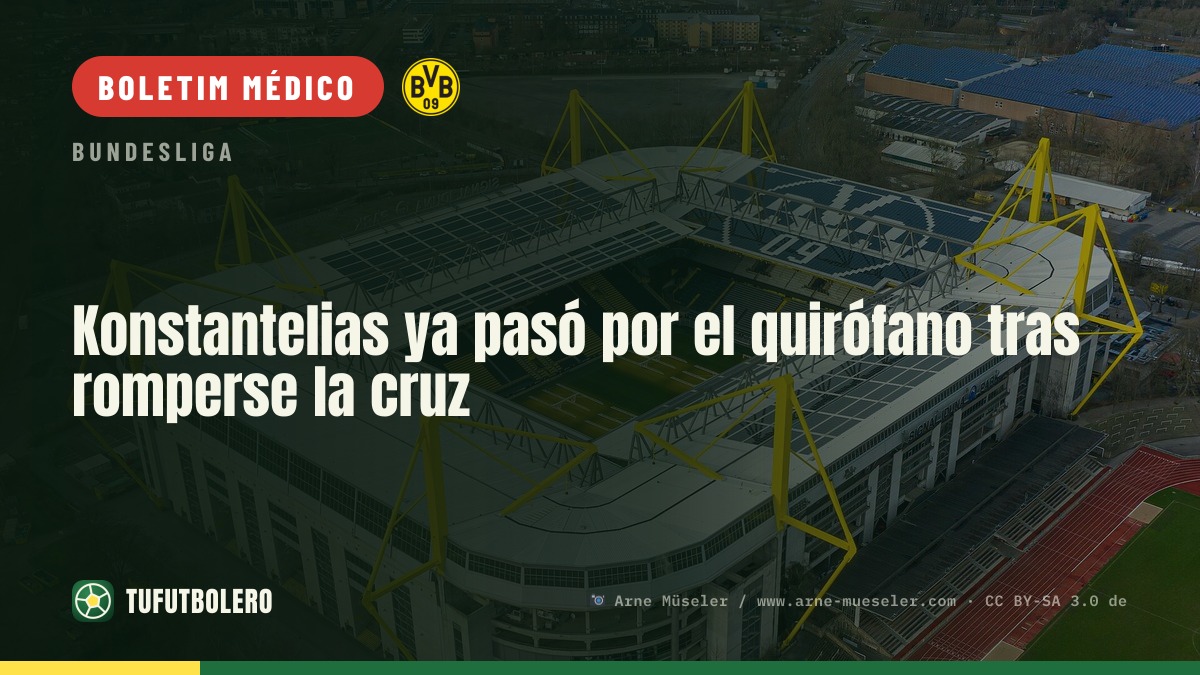 Konstantelias já foi operado após romper o ligamento cruzado