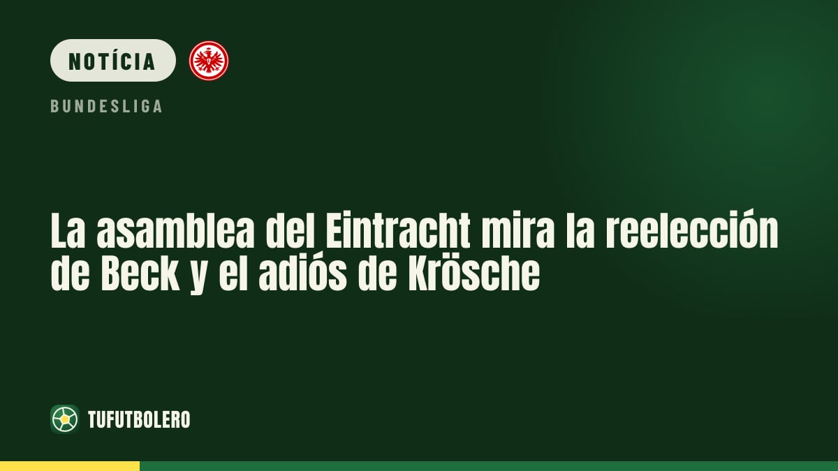 Reunião de sócios do Eintracht mira reeleição de Beck e despedida de Krösche