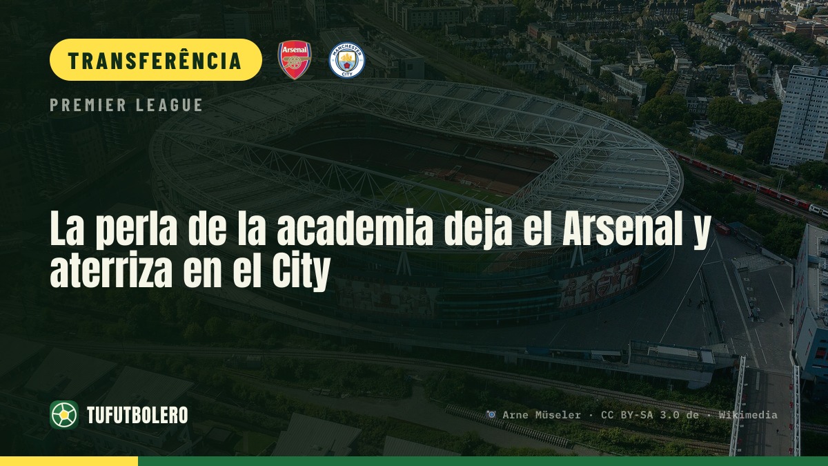 Estrela da academia sai do Arsenal e vai para o City