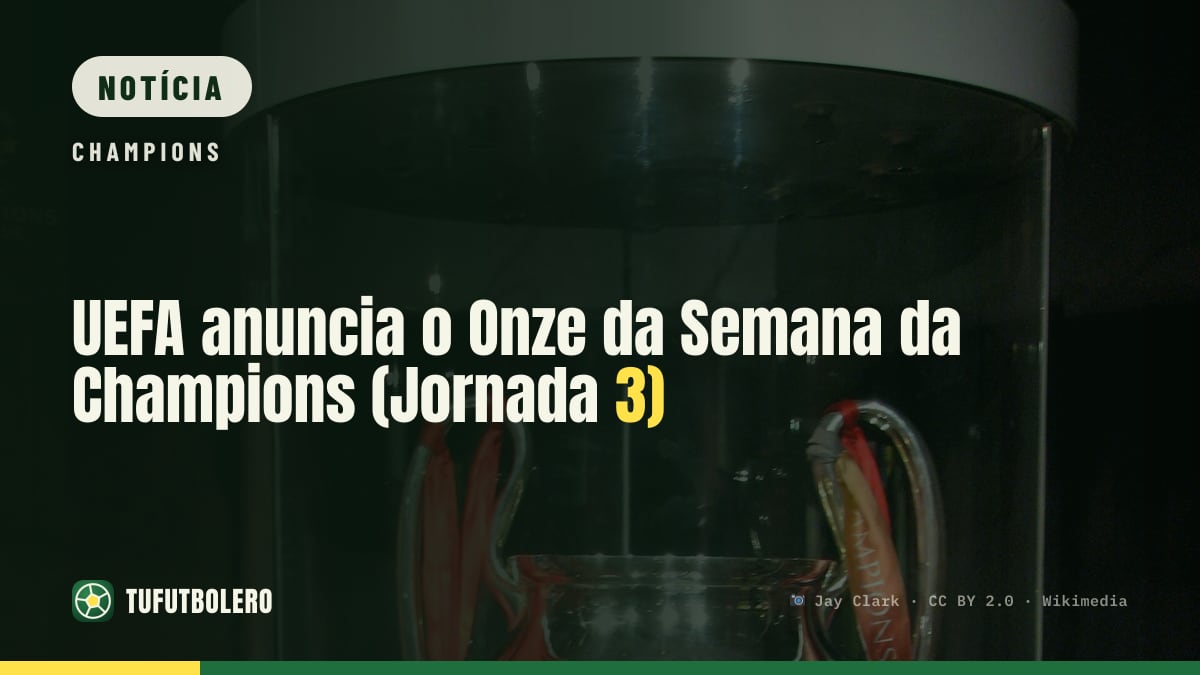 UEFA anuncia o Onze da Semana da Champions (Jornada 3)