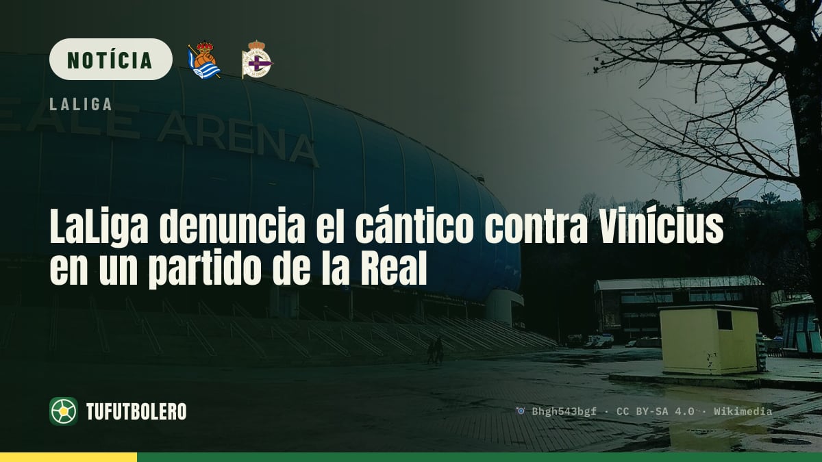 LaLiga denuncia cântico contra Vinícius na partida da Real Sociedad