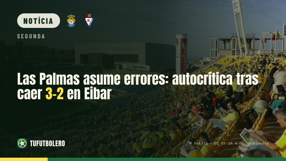 Las Palmas reconhece falhas após perder 3-2 no Eibar