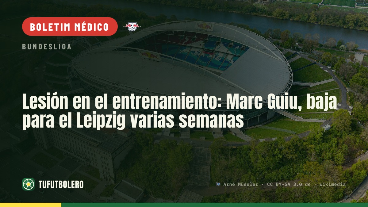 Lesão no treino: Marc Guiu vai ficar fora várias semanas no Leipzig