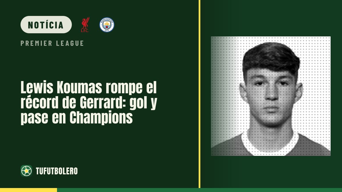 Lewis Koumas quebra o recorde de Gerrard: gol e assistência na Champions