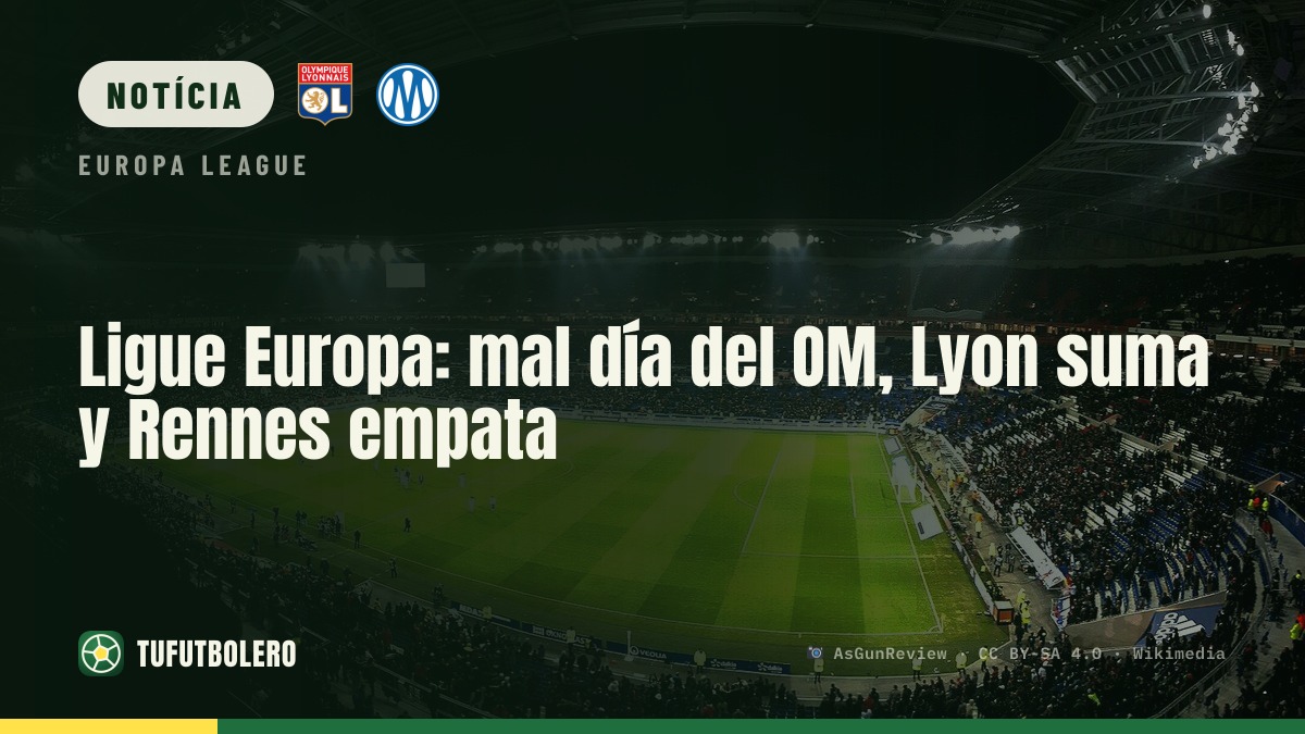 Liga Europa: OM tropeça, Lyon vence e Rennes empata