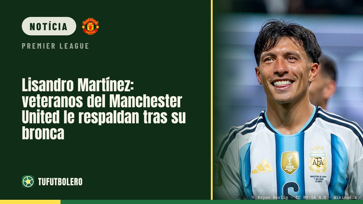 Lisandro Martínez ganha apoio dos mais experientes no Manchester United após surto