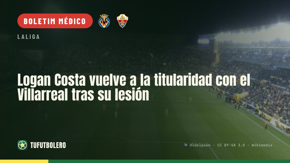 Logan Costa volta a ser titular no Villarreal após lesão