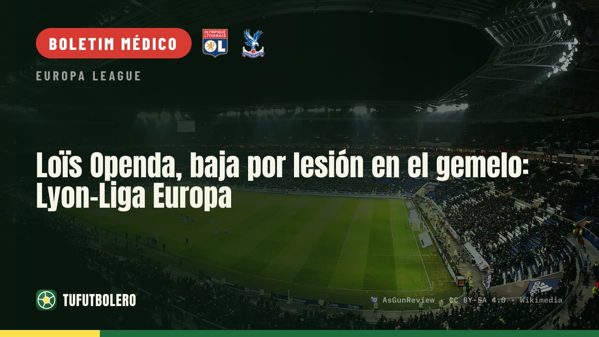 Loïs Openda, fora com lesão na panturrilha: Lyon x Crystal Palace