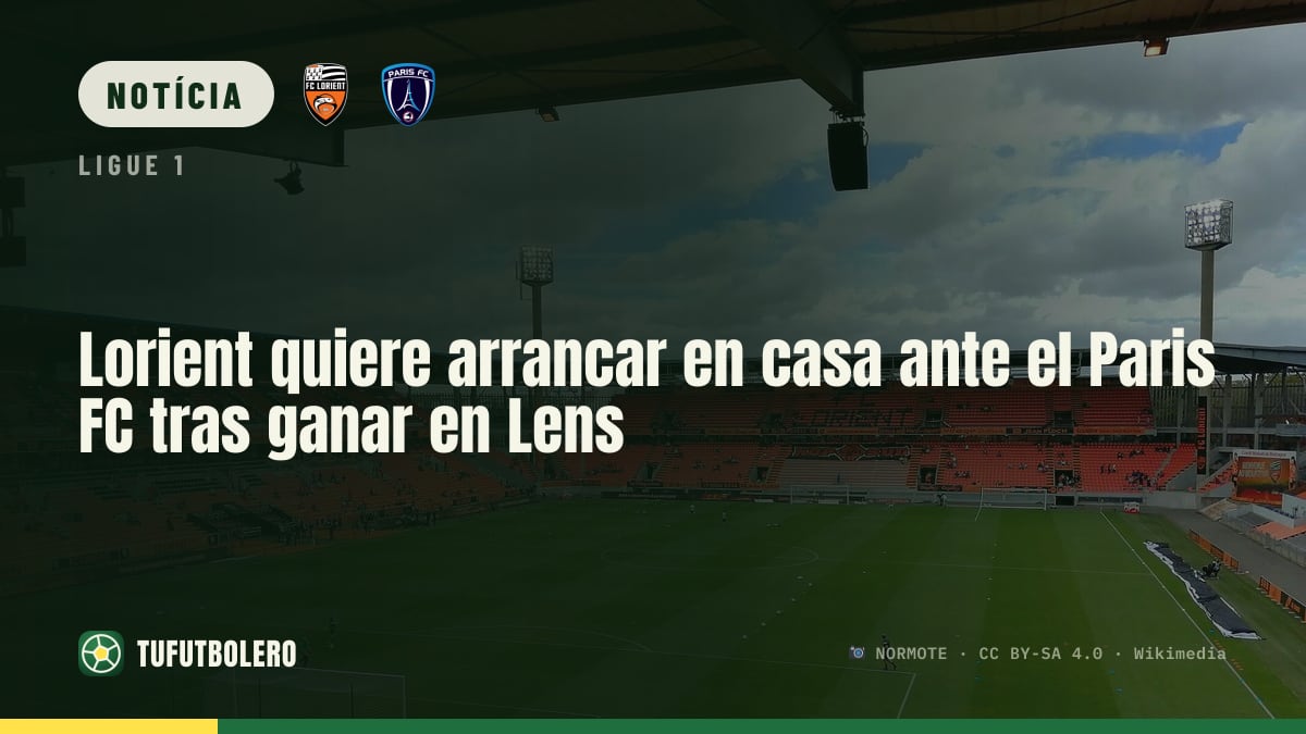 Lorient quer reagir em casa contra o Paris FC após vitória em Lens
