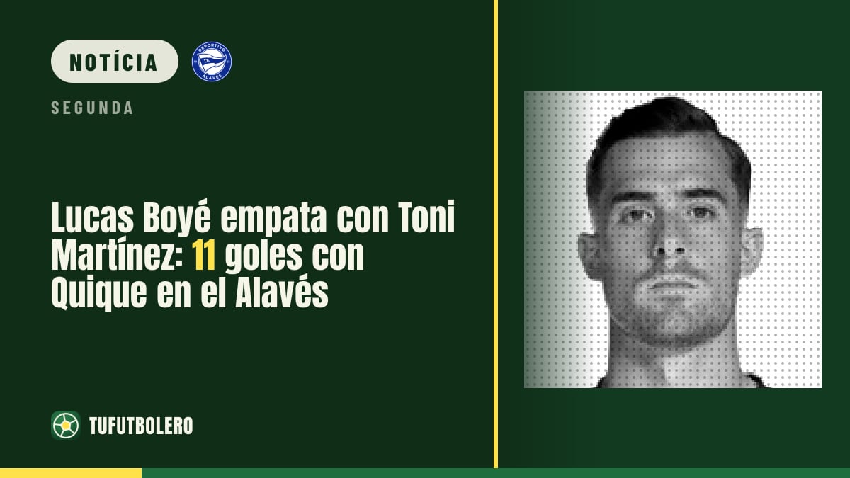 Lucas Boyé empata com Toni Martínez: 11 gols cada com Quique no Alavés