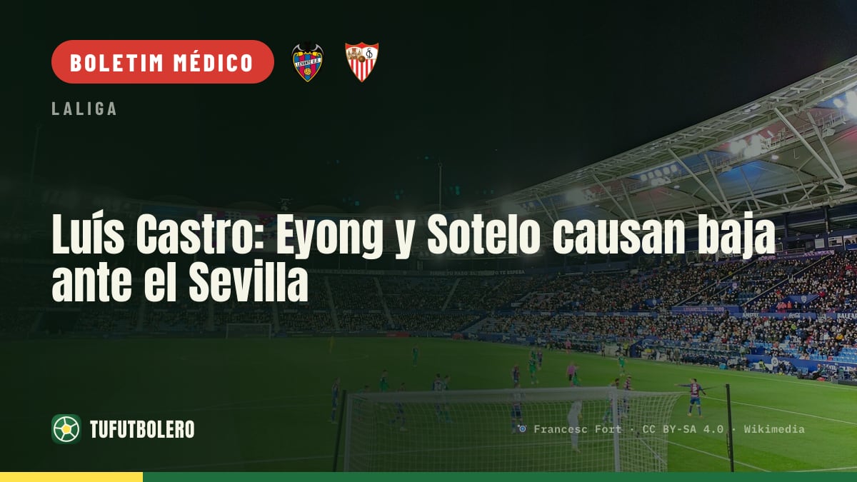 Luís Castro descarta Eyong e Sotelo contra o Sevilla