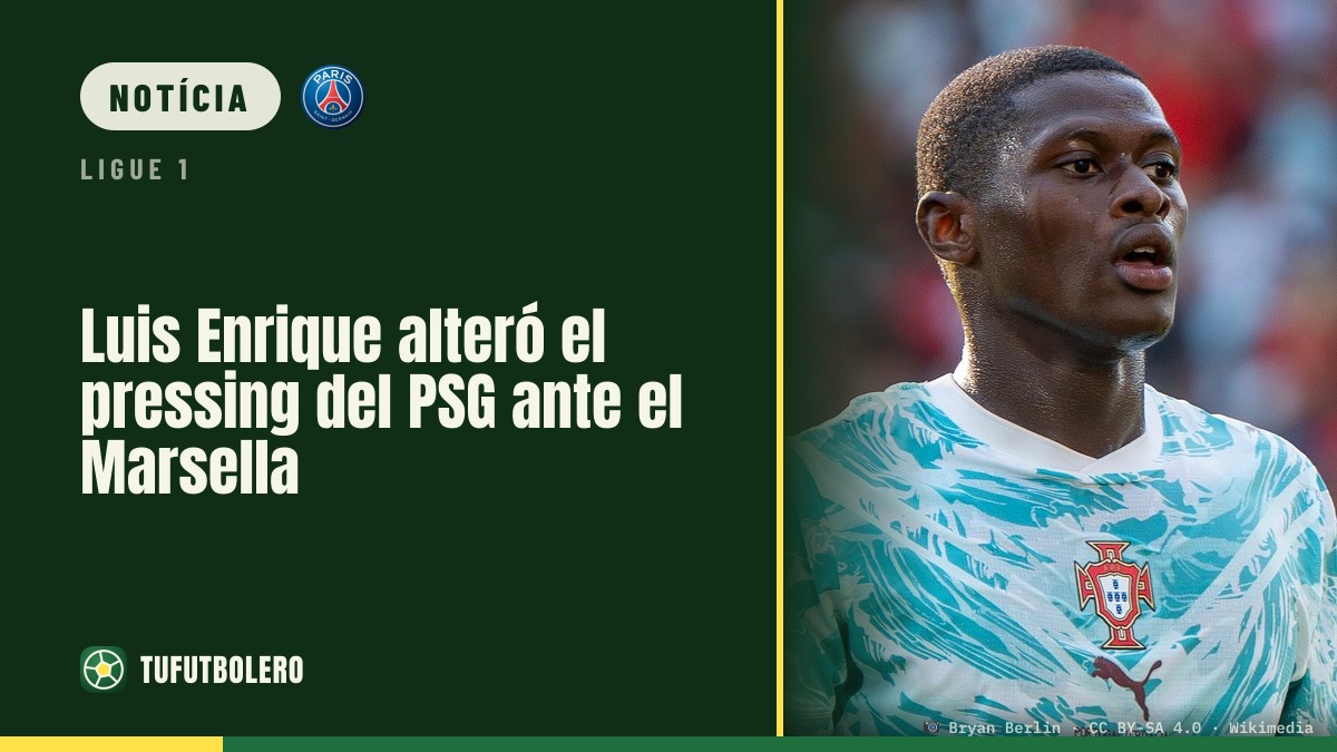 Luis Enrique mudou o pressing do PSG contra o Marselha