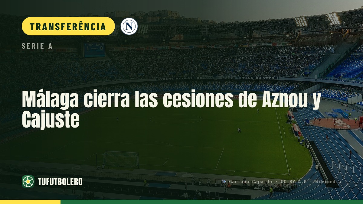 Málaga fecha as chegadas por empréstimo de Aznou e Cajuste