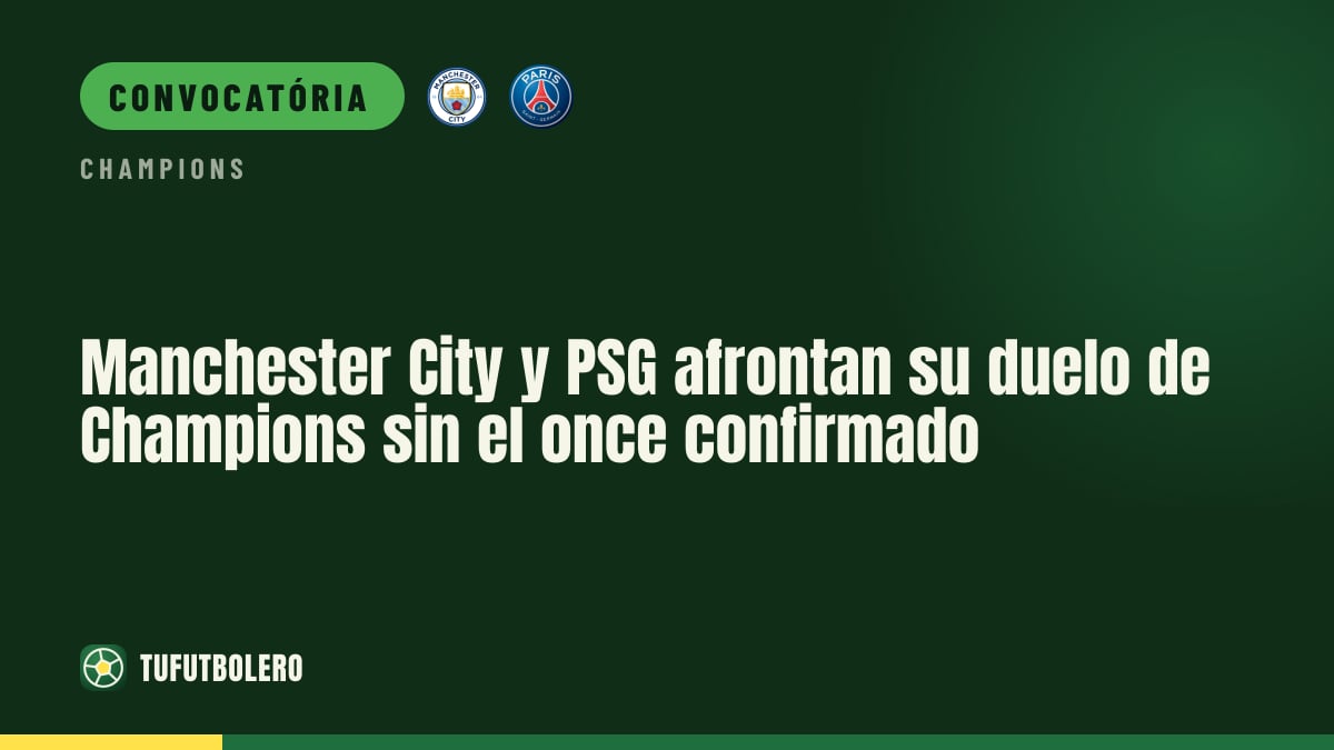 Manchester City x PSG na Champions: jogo ao vivo, escalações não exibidas