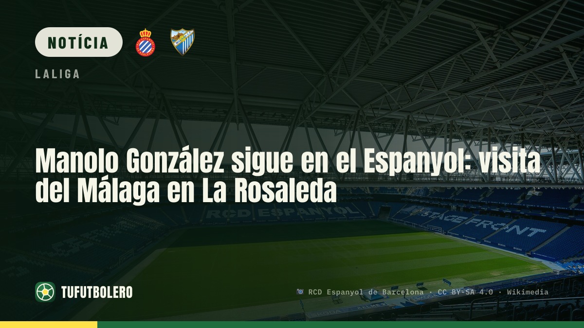 Manolo González fica no comando do Espanyol para Málaga em La Rosaleda