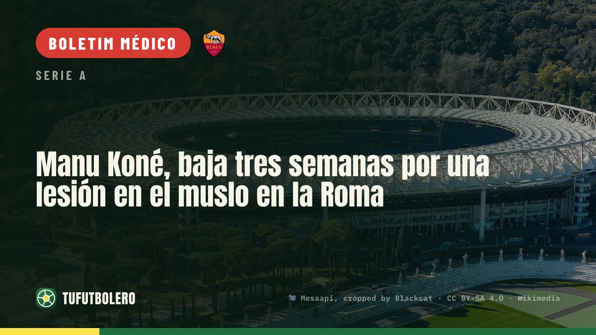 Manu Koné desfalca Roma por três semanas com lesão na coxa