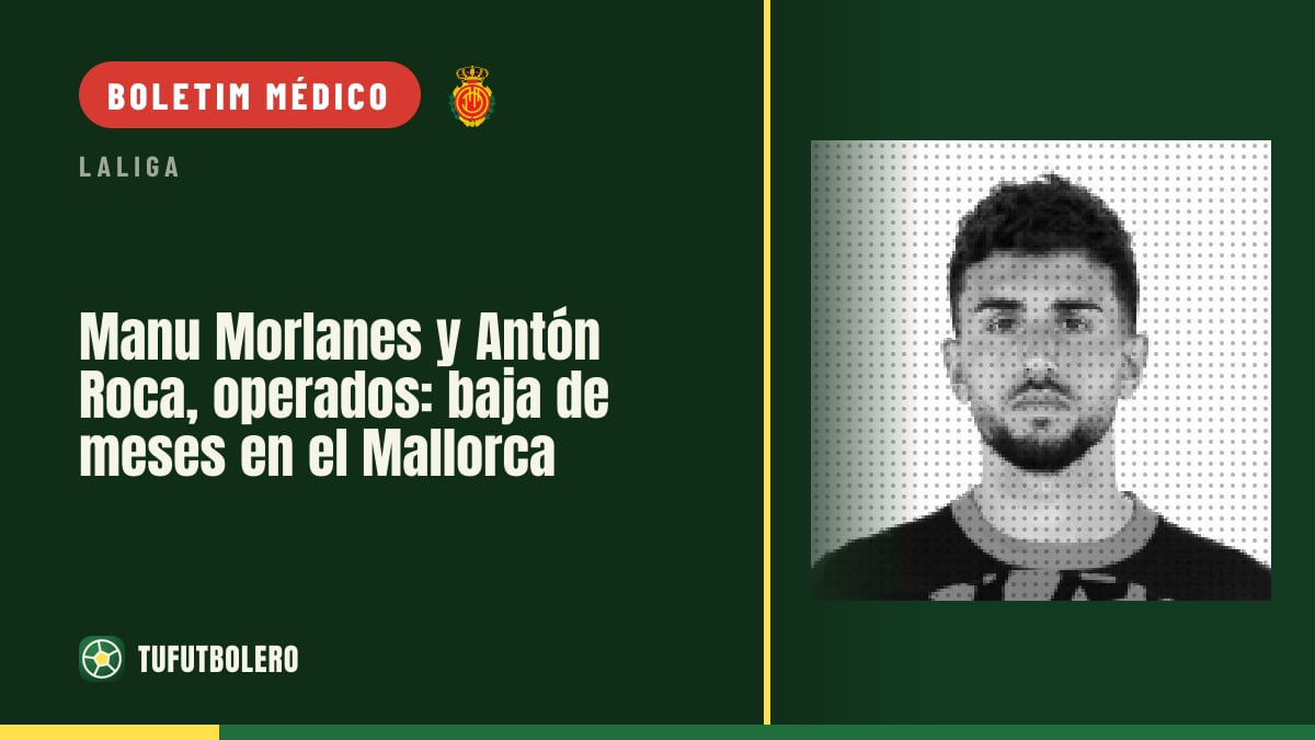 Manu Morlanes e Antoniu Roca operados: meses de baixa no Mallorca