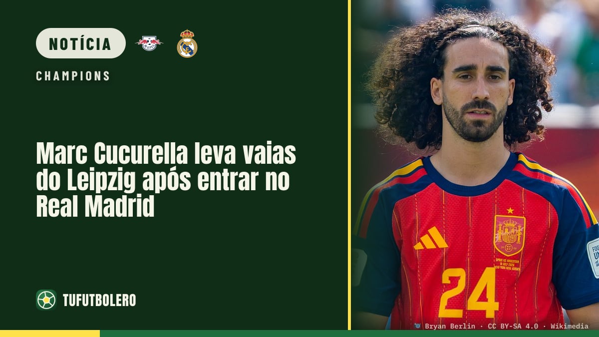 Marc Cucurella leva vaias do Leipzig após entrar no Real Madrid