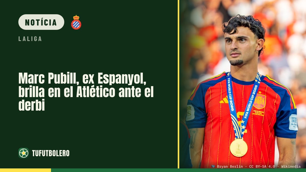 Marc Pubill, ex-Espanyol, brilha no Atlético diante do Espanyol