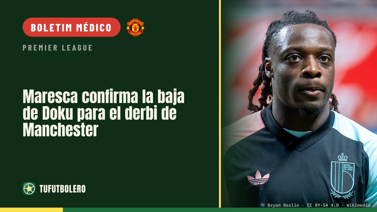 Maresca confirma a ausência de Doku no derby de Manchester