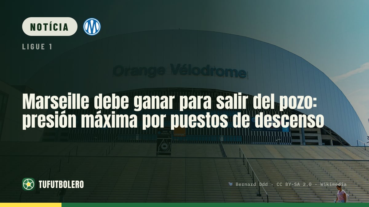 Marseille só pensa em vencer para fugir da zona de descida