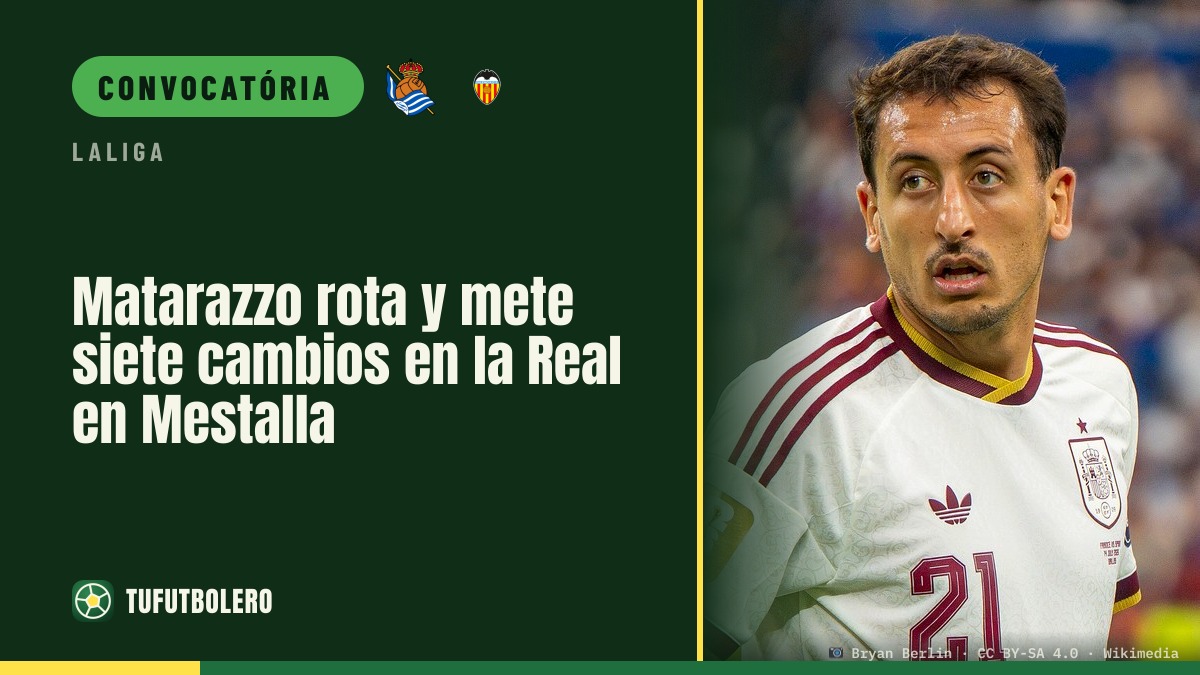 Matarazzo roda o onze e faz sete mudanças na Real em Mestalla