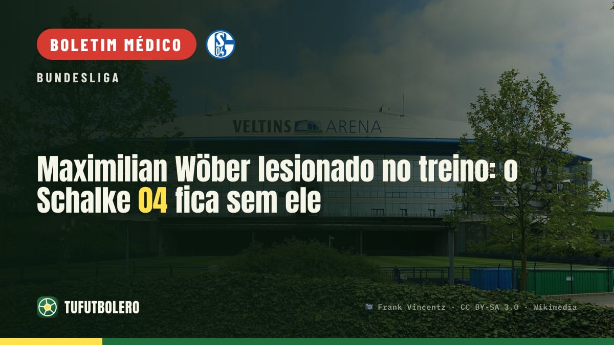Maximilian Wöber lesionado no treino: o Schalke 04 fica sem ele