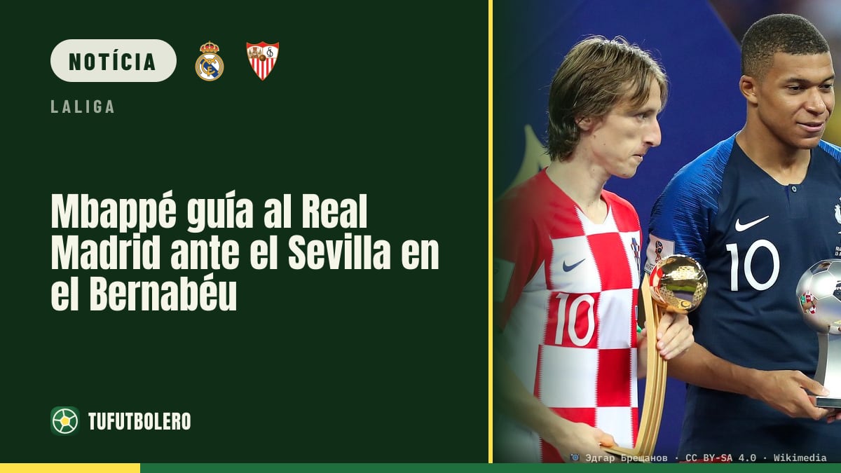 Mbappé conduz o Real Madrid contra o Sevilha no Bernabéu