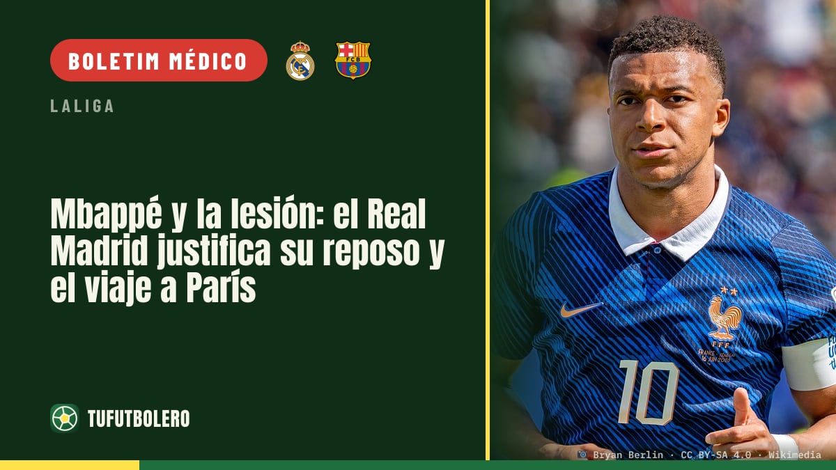 Mbappé e a lesão: o Real Madrid defende repouso e viagem a Paris