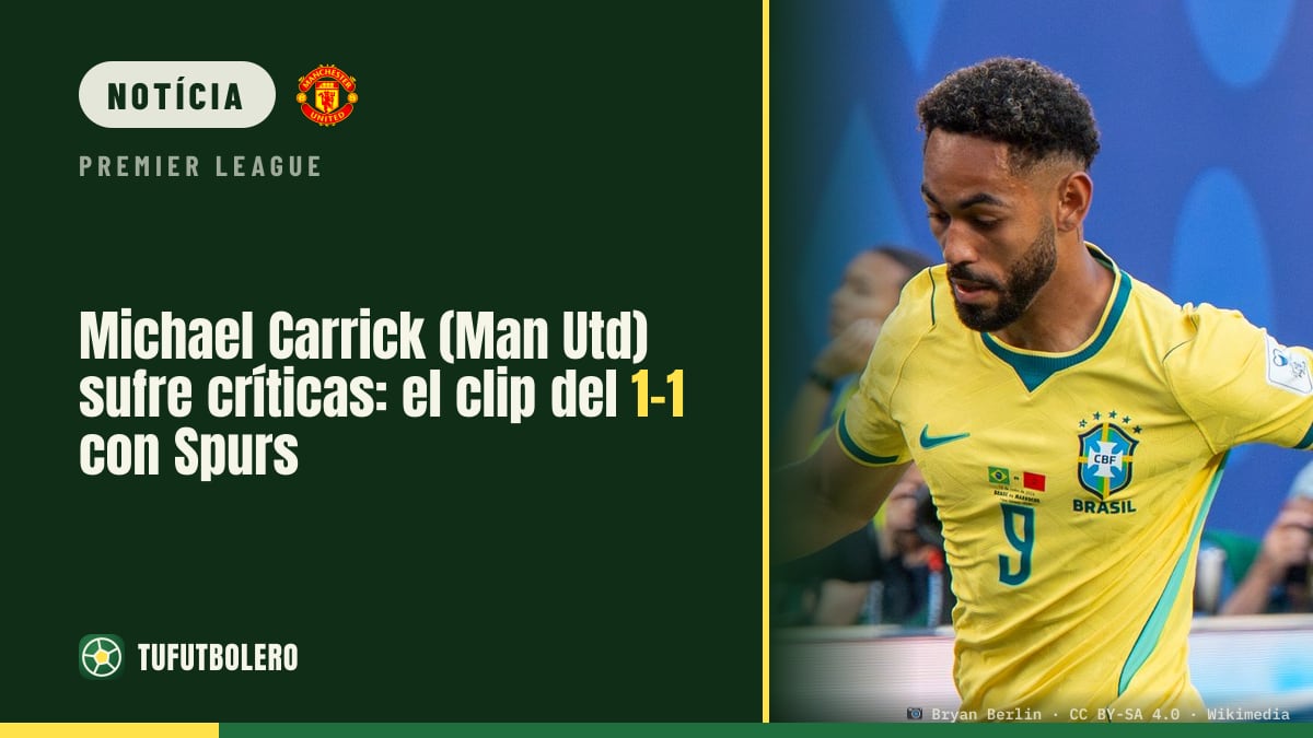 Michael Carrick (Man Utd) sob fogo: clipe do 1-1 contra o Spurs