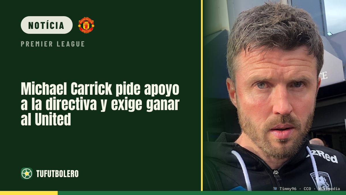 Michael Carrick exige vitórias e diz que a direção do United o apoia