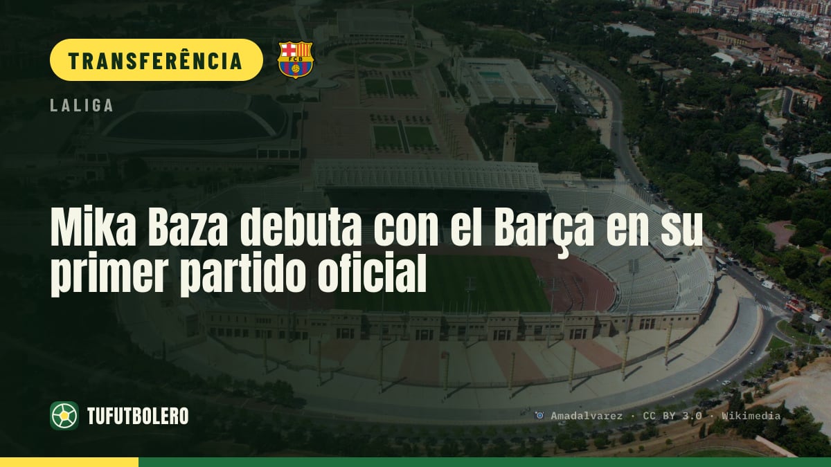 Mika Baza estreia no Barcelona no jogo em que debutou oficial