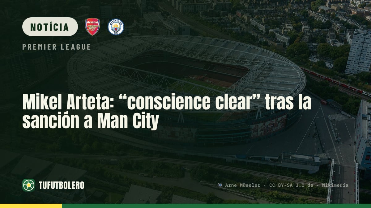 Mikel Arteta diz que está tudo bem na consciência sobre o caso City