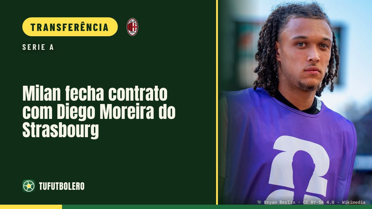 Milan fecha contrato com Diego Moreira do Strasbourg