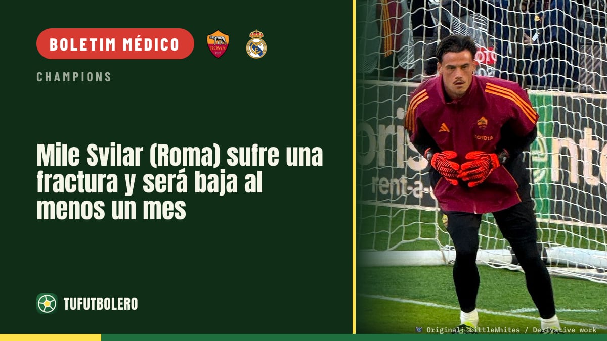 Mile Svilar (Roma) fratura por estresse: fora por pelo menos um mês