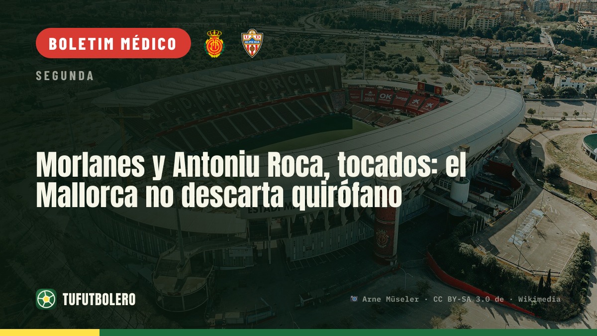 Morlanes e Antoniu Roca lesionados: o Mallorca não exclui cirurgia