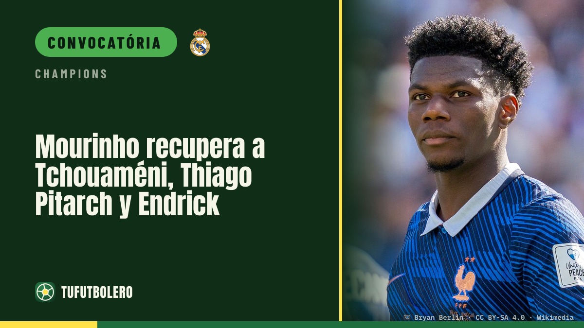 Mourinho recupera Tchouaméni, Thiago Pitarch e Endrick
