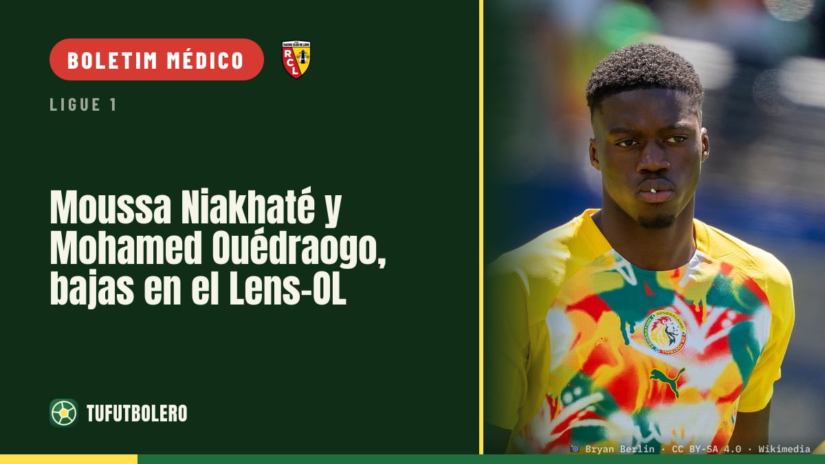 Moussa Niakhaté e Mohamed Ouédraogo são baixas no Lens-OL