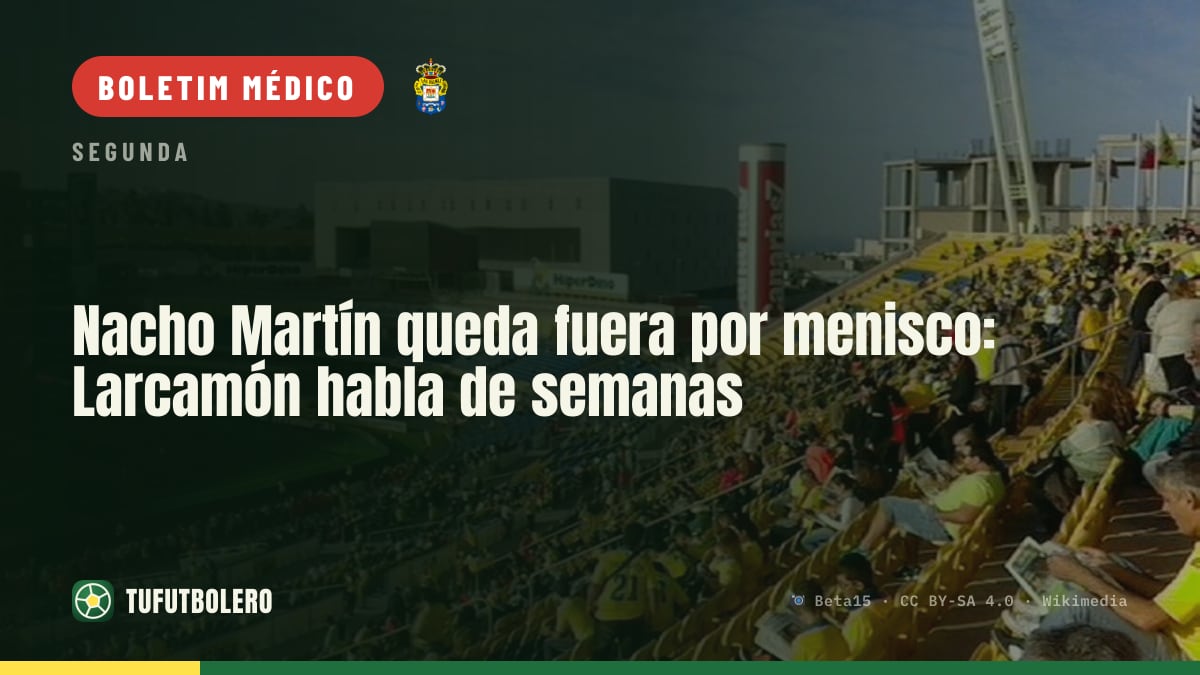 Nacho Martín fora por menisco: Larcamón fala em semanas