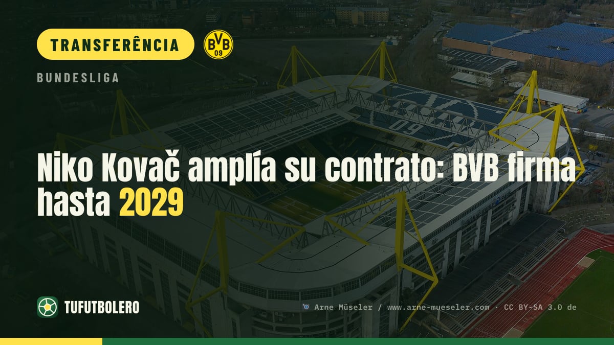 Niko Kovač renova com o BVB e fica até 2029