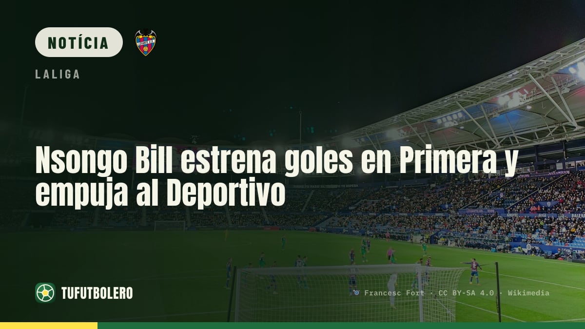 Nsongo Bill estreia gol na Primeira e dá ânimo ao Deportivo
