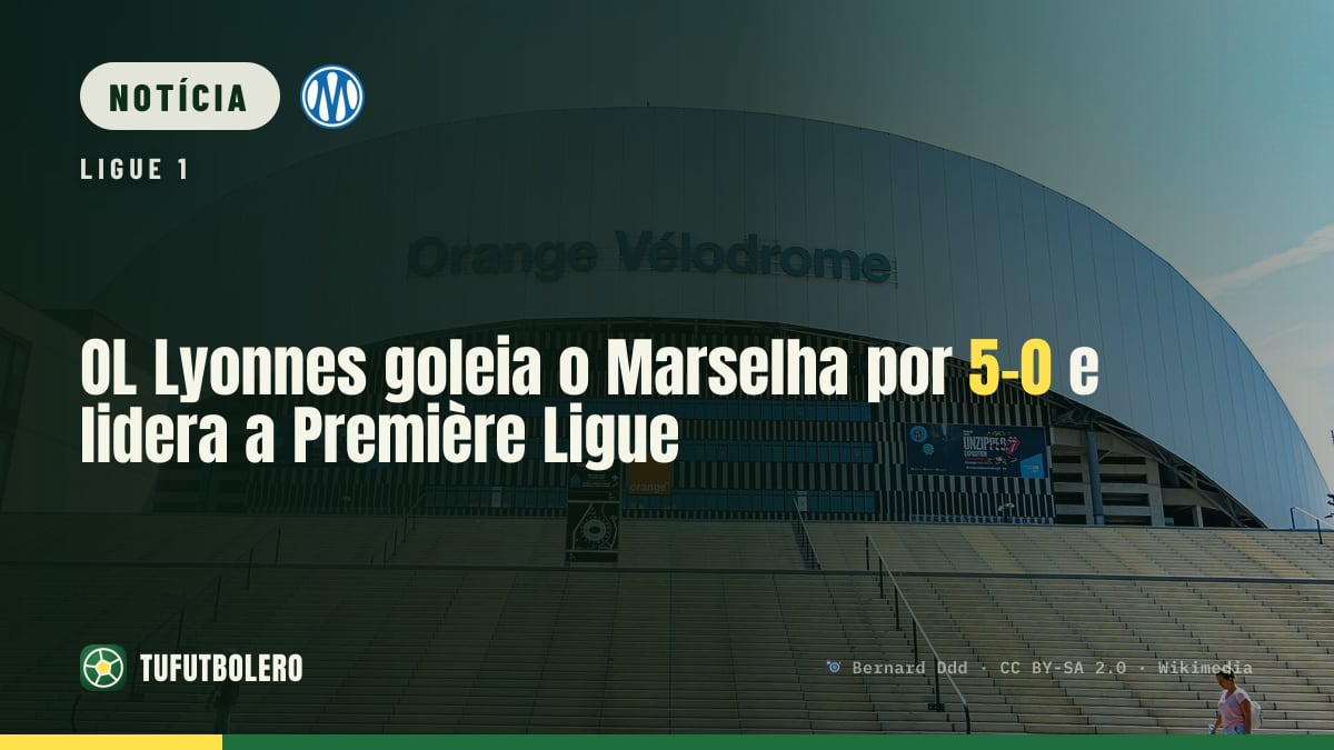 OL Lyonnes goleia o Marselha por 5-0 e lidera a Première Ligue