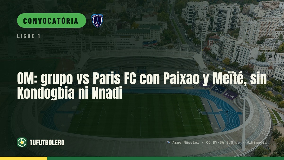 OM: convocatória vs Paris FC com Paixao e Meïté, sem Kondogbia e Nnadi